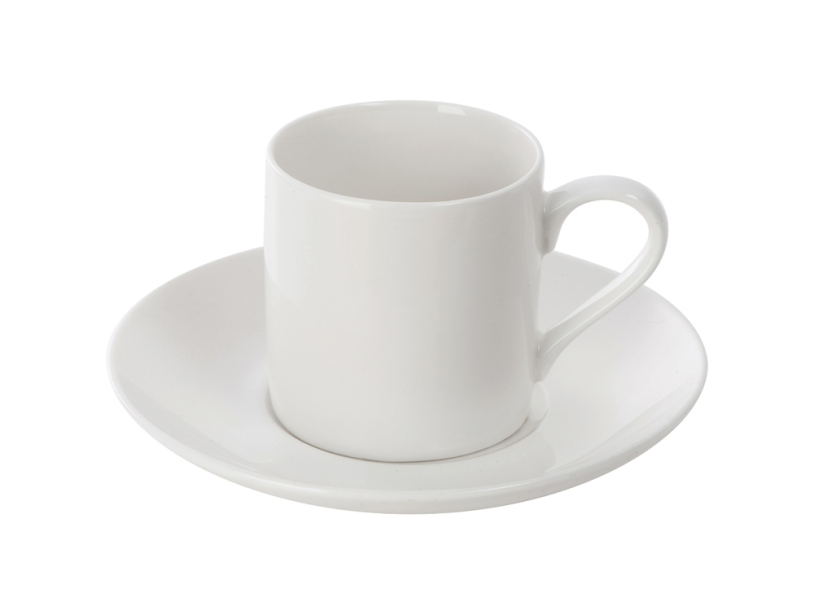 Кофейная пара прямой формы Espresso, 100мл, белый (Изображение 1)