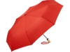 Зонт складной из бамбука ÖkoBrella полуавтомат (красный)  (Изображение 1)