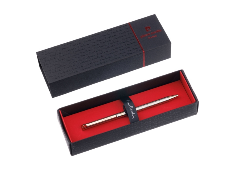 Ручка шариковая Pierre Cardin SLIM. Цвет - серебристый. Упаковка Е (Изображение 5)
