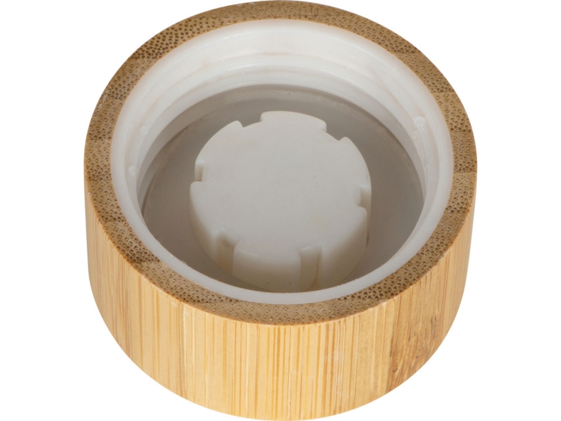 Бутылка из переработанного пластика Kato Bamboo с бамбуковой крышкой, 500 мл (Изображение 4)