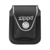 Чехол Zippo для зажигалки из натуральной кожи с клипом, черный, 57х30x75 мм (Изображение 1)