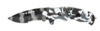 Нож складной Stinger, 95 мм (чёрно-серый), материал рукояти: алюминий (чёрно-белый камуфляж) (Изображение 1)