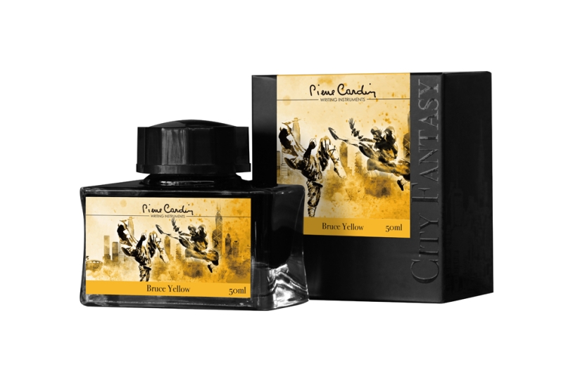 Флакон чернил Pierre Cardin 50мл, серия CITY FANTASY цвет Bruce Yellow (Желтый Брюс) (Изображение 1)