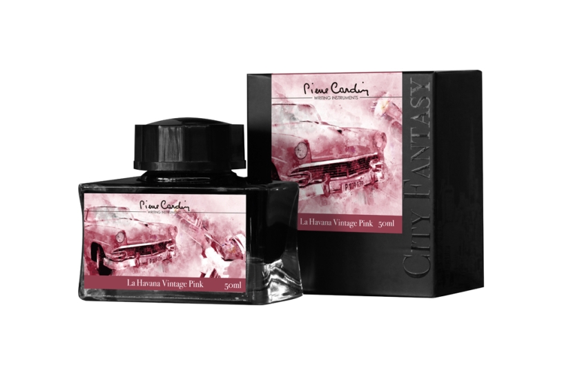 Флакон чернил Pierre Cardin 50мл, серия CITY FANTASY цвет La Havana Vintage Pink (Розовая Гавана) (Изображение 1)