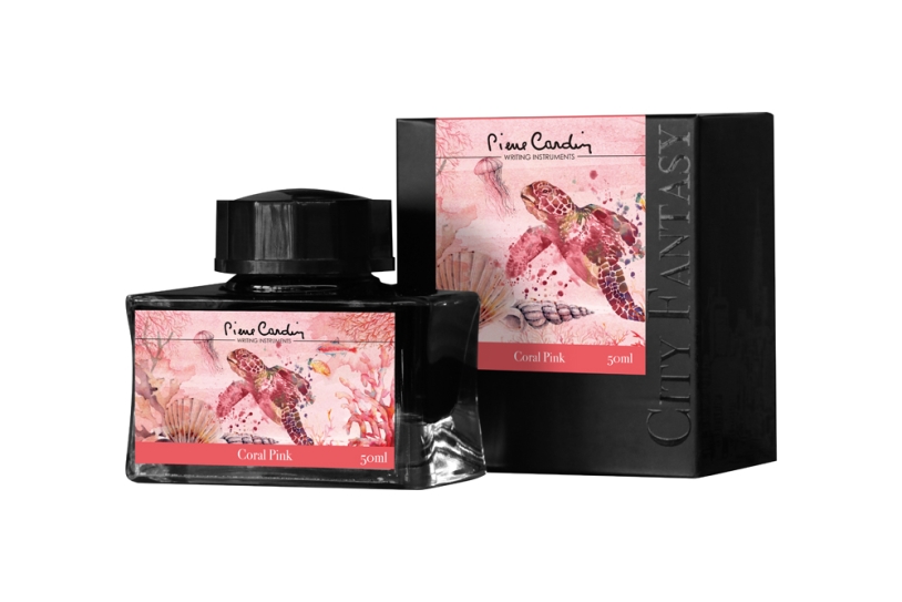Флакон чернил Pierre Cardin 50мл, серия CITY FANTASY цвет Coral Pink (Розовый Коралл) (Изображение 1)