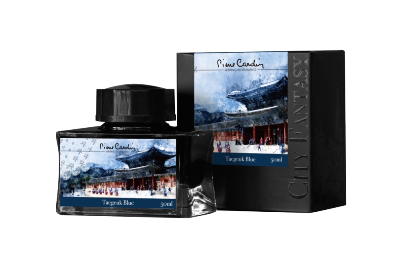 Флакон чернил Pierre Cardin 50мл, серия CITY FANTASY цвет Taegeuk Blue (Синий Баланс) (Изображение 1)