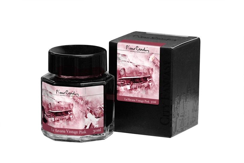 Флакон чернил Pierre Cardin 30мл, серия CITY FANTASY цвет La Havana Vintage Pink (Розовая Гавана) (Изображение 1)