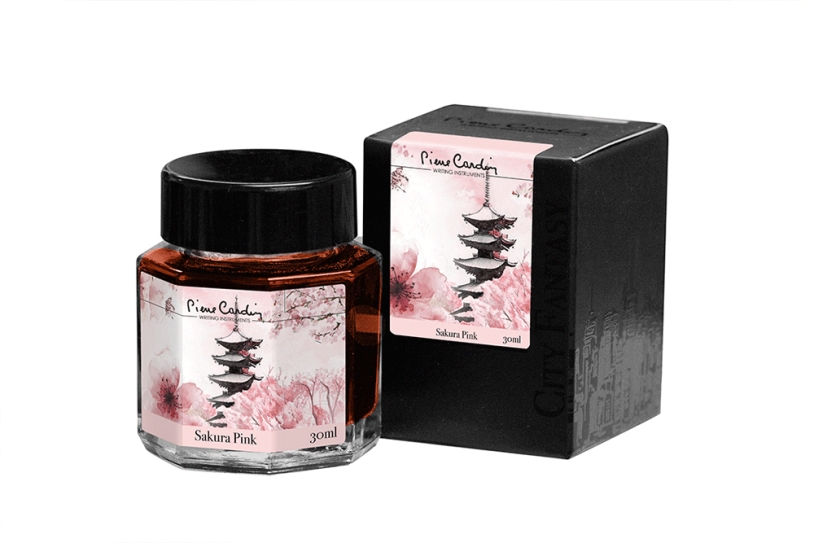 Флакон чернил Pierre Cardin 30мл, серия CITY FANTASY цвет Sakura Pink (Розовая Сакура) (Изображение 1)