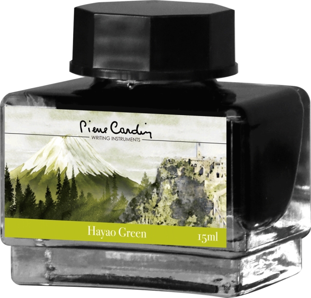 Флакон чернил Pierre Cardin 15мл, серия CITY FANTASY цвет Hayao Green (Зеленый Хаяо) (Изображение 1)