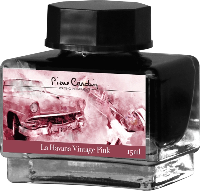 Флакон чернил Pierre Cardin 15мл, серия CITY FANTASY цвет La Havana Vintage Pink (Розовая Гавана) (Изображение 1)