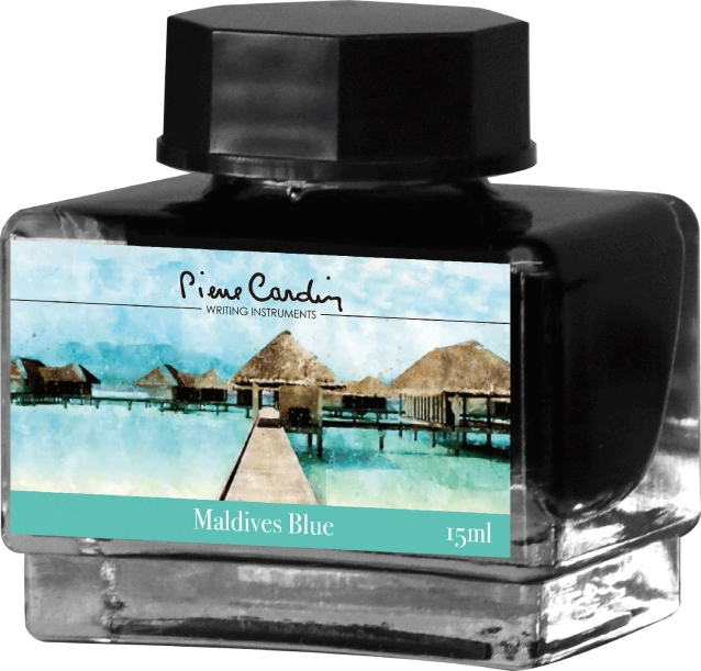 Флакон чернил Pierre Cardin 15мл, серия CITY FANTASY цвет Maldives Blue (Голубые Мальдивы) (Изображение 1)