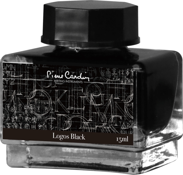 Флакон чернил Pierre Cardin 15мл, серия CITY FANTASY цвет Logos Black (Черный) (Изображение 1)