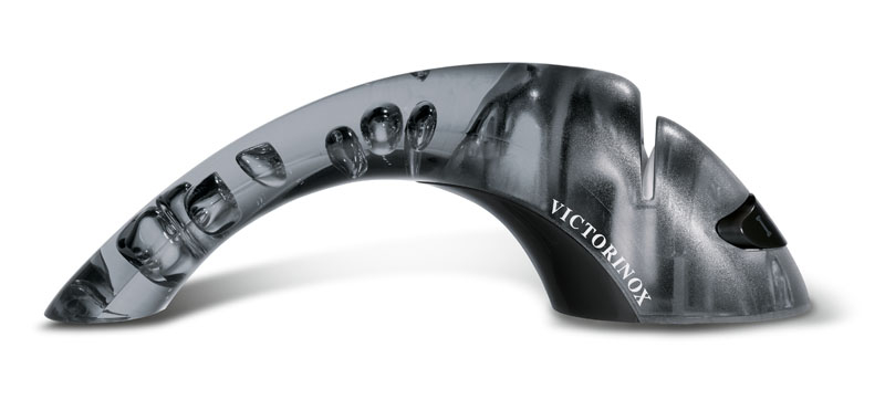 Точилка VICTORINOX для кухонных ножей, с 2 керамическими дисками, 205x55x65 мм, чёрная (Изображение 1)