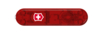 Передняя накладка для ножей VICTORINOX SwissLite 58 мм, пластиковая, полупрозрачная красная (Изображение 1)