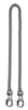 Цепочка VICTORINOX, 40 см, диаметр 1,5 мм, с 2 карабинами, никелированная (Изображение 1)