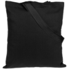 Холщовая сумка BrighTone, черная с черными ручками (Изображение 2)