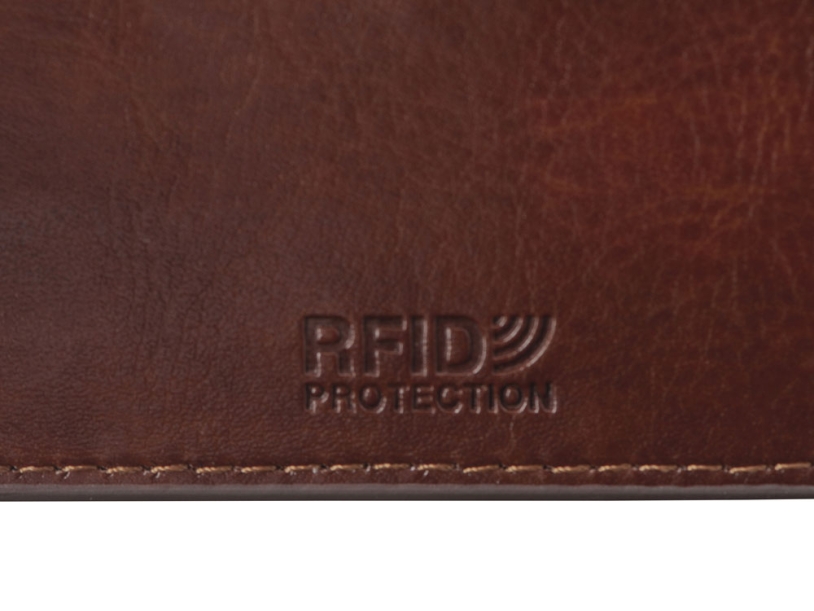 Картхолдер для 6 карт с RFID-защитой Fabrizio (коричневый)  (Изображение 7)