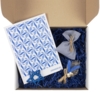 Набор для упаковки подарка Adorno, белый с синим (Изображение 2)