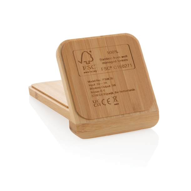 Док-станция Bamboo FSC® для беспроводной зарядки, 5 Вт (Изображение 9)