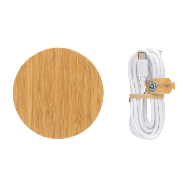 Док-станция Bamboo FSC® для беспроводной зарядки, 15 Вт (Изображение 6)