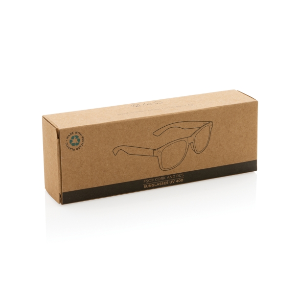 Солнцезащитные очки Cork из переработанного пластика, UV 400 (Изображение 7)