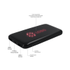 Внешний аккумулятор с подсветкой Bplanner Power 4 ST, 8000 mAh (Красный) (Изображение 3)