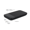 Внешний аккумулятор Bplanner Power 3 ST, софт-тач, 10000 mAh (Черный) (Изображение 3)