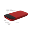 Внешний аккумулятор Bplanner Power 3 ST, софт-тач, 10000 mAh (Красный) (Изображение 3)