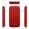 Внешний аккумулятор Bplanner Power 3 ST, софт-тач, 10000 mAh (Красный) (Изображение 4)