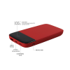 Внешний аккумулятор Bplanner Power 3 ST, софт-тач, 10000 mAh (Красный) (Изображение 3)