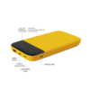Внешний аккумулятор Bplanner Power 3 ST, софт-тач, 10000 mAh (Желтый) (Изображение 3)