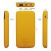 Внешний аккумулятор Bplanner Power 3 ST, софт-тач, 10000 mAh (Желтый) (Изображение 4)