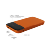 Внешний аккумулятор Bplanner Power 3 ST, софт-тач, 10000 mAh (Оранжевый) (Изображение 3)