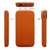 Внешний аккумулятор Bplanner Power 3 ST, софт-тач, 10000 mAh (Оранжевый) (Изображение 4)
