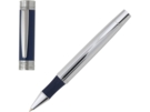 Ручка-роллер Zoom Classic Azur (серебристый/синий) 