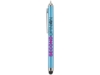 Ручка шариковая Nilsia со стилусом, голубой, черные черный чернила (Изображение 5)