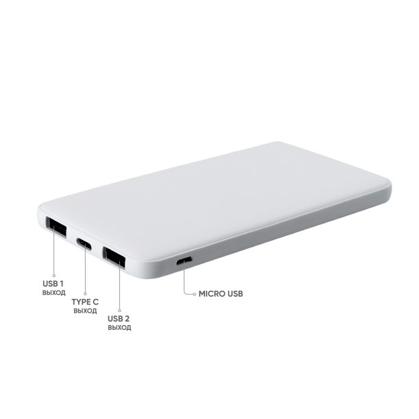 Внешний аккумулятор Bplanner Power 1 ST, софт-тач, 5000 mAh (Изображение 3)