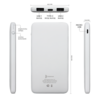 Внешний аккумулятор Bplanner Power 1 ST, софт-тач, 5000 mAh (Белый) (Изображение 4)