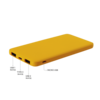 Внешний аккумулятор Bplanner Power 1 ST, софт-тач, 5000 mAh (Желтый) (Изображение 3)