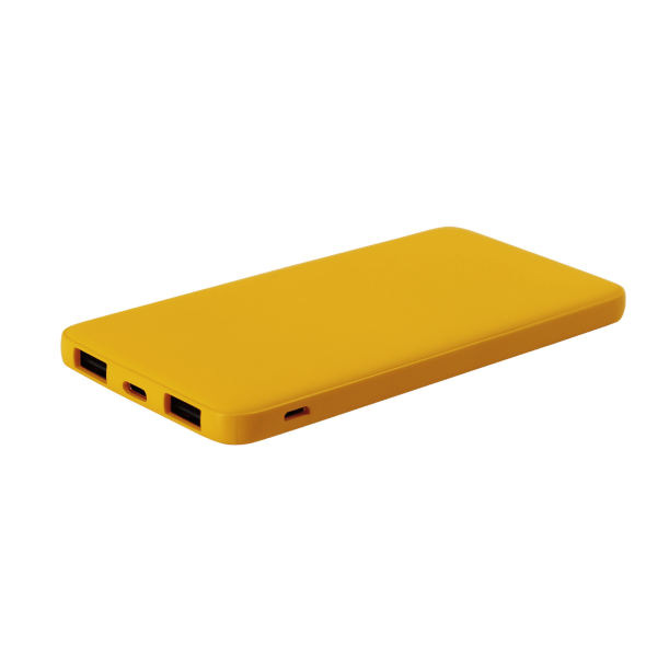 Внешний аккумулятор Bplanner Power 1 ST, софт-тач, 5000 mAh (Желтый) (Изображение 1)