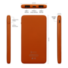 Внешний аккумулятор Bplanner Power 1 ST, софт-тач, 5000 mAh (Оранжевый) (Изображение 4)