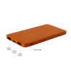 Внешний аккумулятор Bplanner Power 1 ST, софт-тач, 5000 mAh (Оранжевый) (Изображение 3)