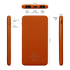 Внешний аккумулятор Bplanner Power 1 ST, софт-тач, 5000 mAh (Оранжевый) (Изображение 4)