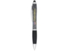 Крапчатая шариковая ручка Nash со стилусом, черный (Изображение 2)
