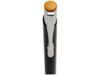 Ручка металлическая шариковая Moneta с цветной кнопкой, черный/оранжевый (Изображение 4)