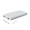 Внешний аккумулятор Bplanner Power 2 ST, софт-тач, 10000 mAh (Белый) (Изображение 3)