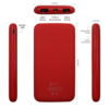 Внешний аккумулятор Bplanner Power 2 ST, софт-тач, 10000 mAh (Красный) (Изображение 4)