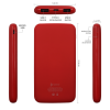 Внешний аккумулятор Bplanner Power 2 ST, софт-тач, 10000 mAh (Красный) (Изображение 4)