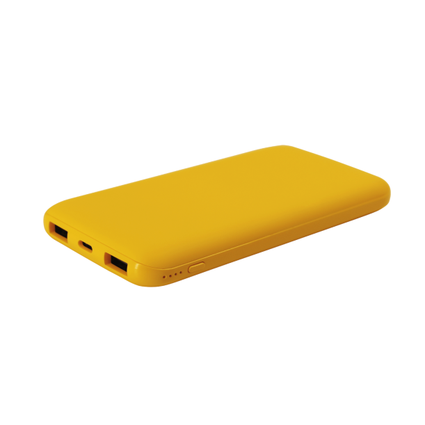 Внешний аккумулятор Bplanner Power 2 ST, софт-тач, 10000 mAh (Желтый) (Изображение 1)