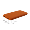 Внешний аккумулятор Bplanner Power 2 ST, софт-тач, 10000 mAh (Оранжевый) (Изображение 3)